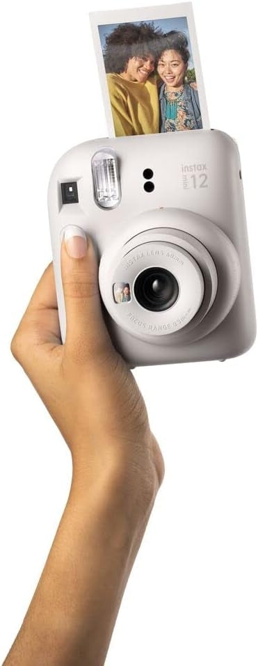 كاميرا Fujifilm Instax Mini 12 للتصوير الفوري | أبيض كاميرا Fujifilm Instax Mini 12 للتصوير الفوري | أبيض